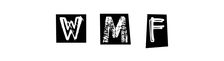 DJB Ransom Note Clipped Messy  Free Fonts Download