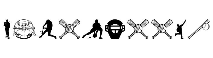 Baseball Icons  Free Fonts Download