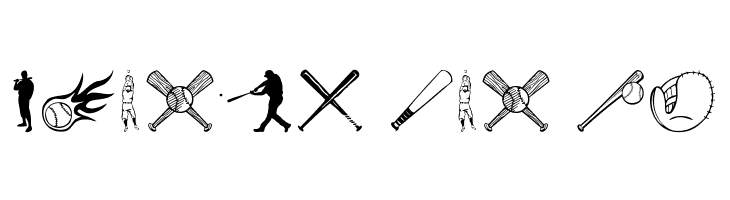Baseball Icons  Free Fonts Download