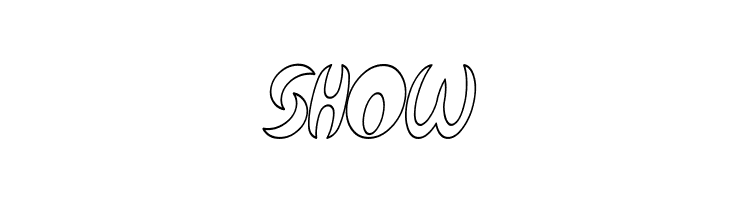 Qurve Hollow Thin Italic  Free Fonts Download