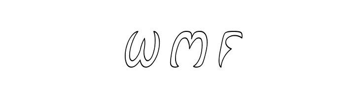 Qurve Hollow Thin Italic  Free Fonts Download