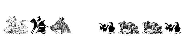 Animals Old Cuts Two  Free Fonts Download