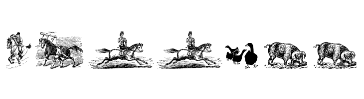 Animals Old Cuts Two  Free Fonts Download