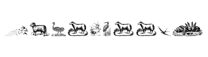 Animals Old Cuts Two  Free Fonts Download
