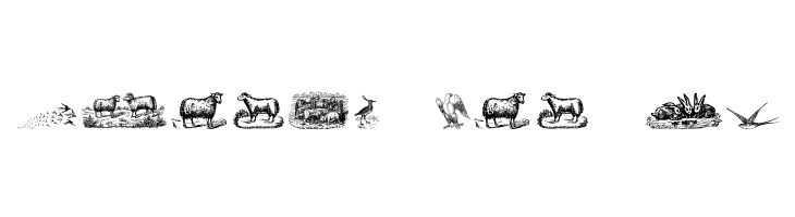 Animals Old Cuts Two  Free Fonts Download
