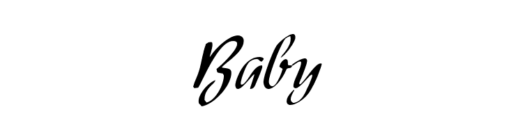 Baby Modeschrift Font