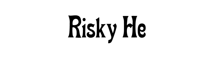 Risky%2BHe FetteMikado Font
