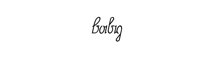 Baby NeueRudelskopf-Italic Font