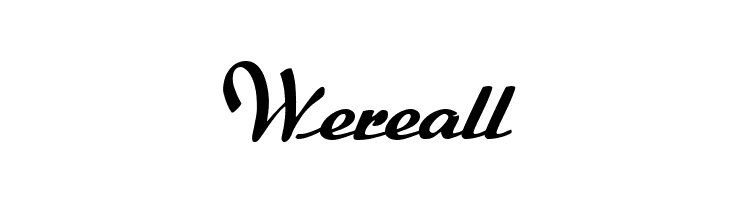 Wereall Rumburak Font