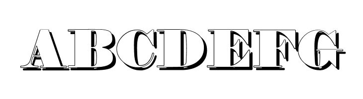 Fette Bauersche Antiqua Shaddow  UNZ Pro  Free Fonts Download