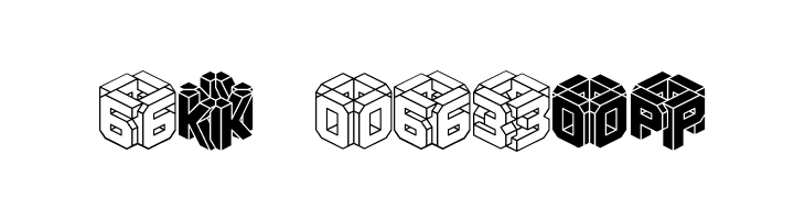 3D LET [BRK]  Free Fonts Download