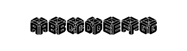 3D LET [BRK]  Free Fonts Download