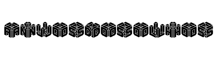 3D LET [BRK]  Free Fonts Download