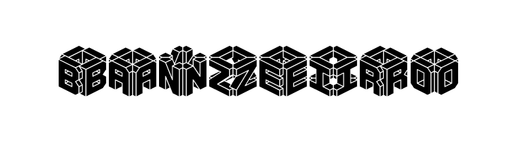 3D LET [BRK]  Free Fonts Download