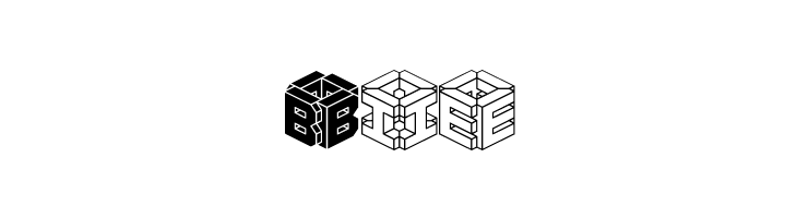 3D LET [BRK]  Free Fonts Download
