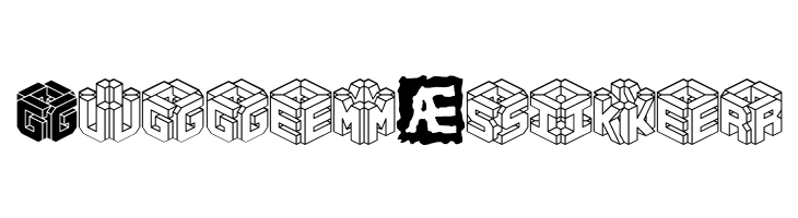 3D LET [BRK]  Free Fonts Download