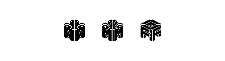3D LET [BRK]  Free Fonts Download