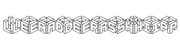 3D LET [BRK]  Free Fonts Download