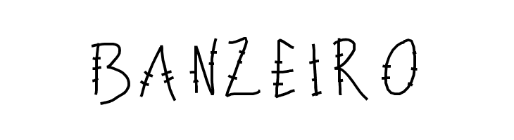 PWLettresbarres  Free Fonts Download