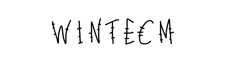 PWLettresbarres  Free Fonts Download