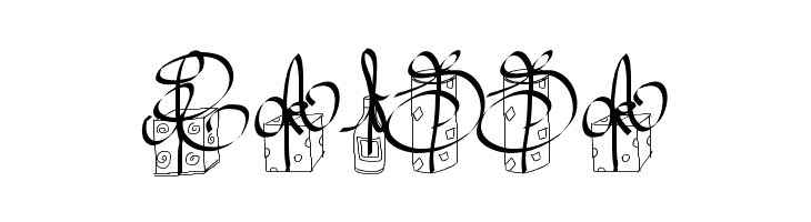 PWChristmasGifts  Free Fonts Download