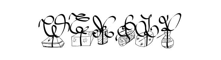 PWChristmasGifts  Free Fonts Download