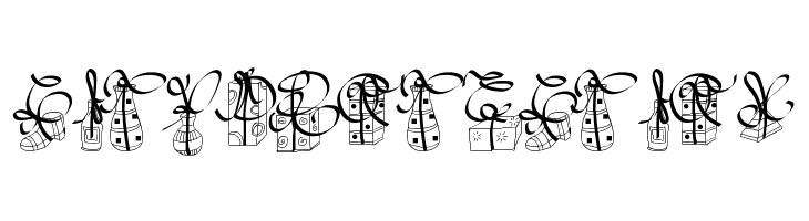 PWChristmasGifts  Free Fonts Download