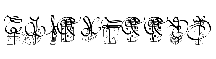 PWChristmasGifts  Free Fonts Download
