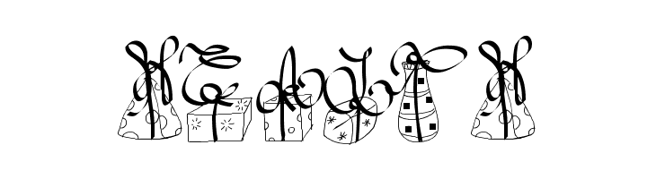 PWChristmasGifts  Free Fonts Download