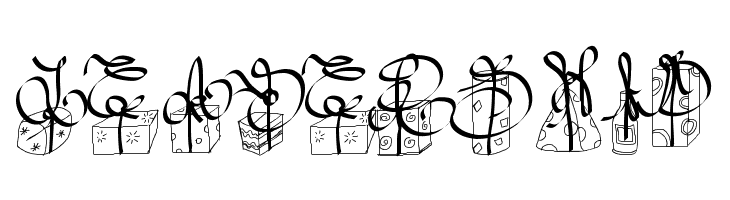 PWChristmasGifts  Free Fonts Download