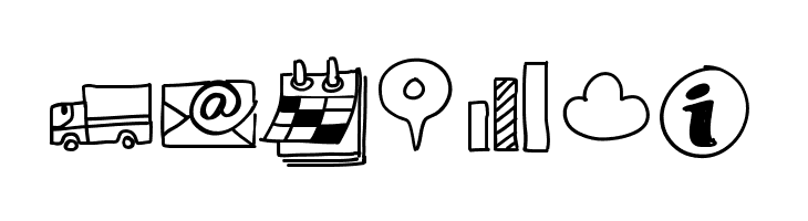 PeaxDrawnIcons  Free Fonts Download