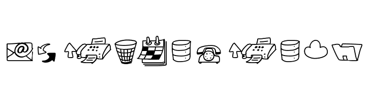 PeaxDrawnIcons  Free Fonts Download