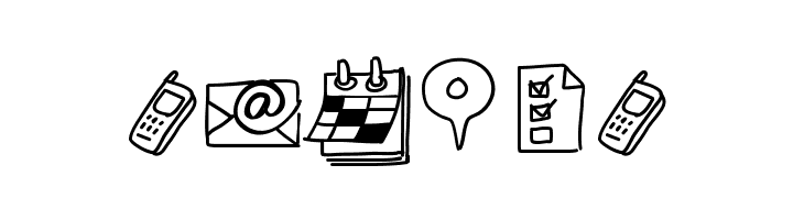 PeaxDrawnIcons  Free Fonts Download