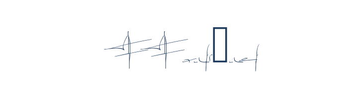 PWsignaturefont font — Lorem ipsum body text preview