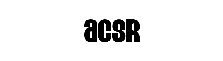 ACSR Eight Track Font
