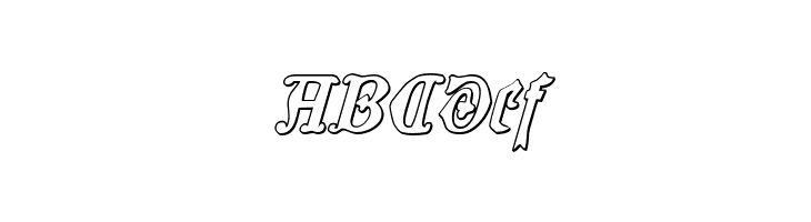 Westdelphia 3D Italic  Free Fonts Download