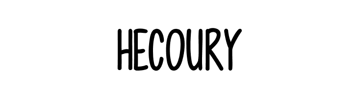 HECOURY Photographs Font