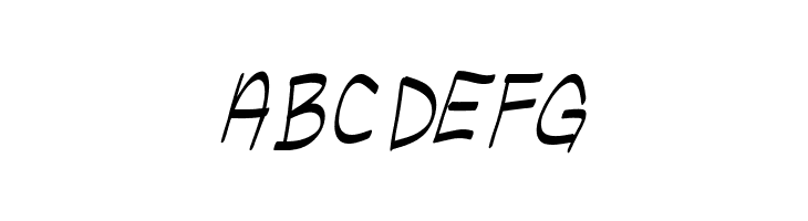 Ugly Kids Thin Italic  Free Fonts Download