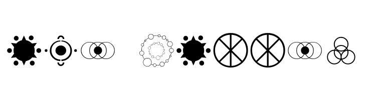 Crop Circle Dingbats  Free Fonts Download