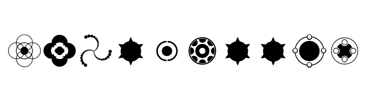 Crop Circle Dingbats  Free Fonts Download