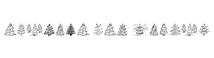 Fun Christmas Trees  Free Fonts Download