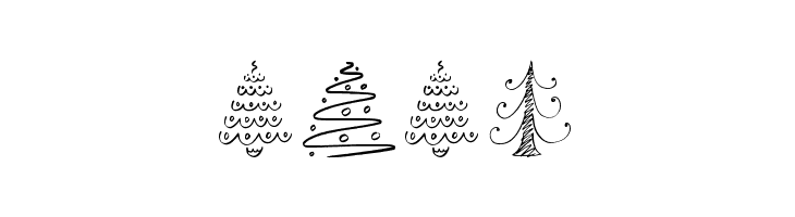 Fun Christmas Trees  Free Fonts Download