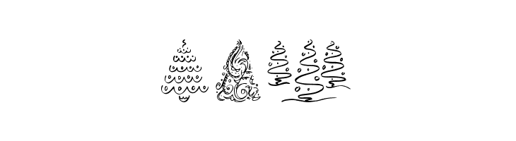 Fun Christmas Trees  Free Fonts Download