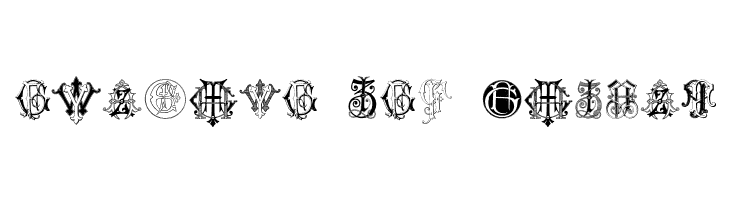 Intellecta Monograms Random Samples Seven  Free Fonts Download