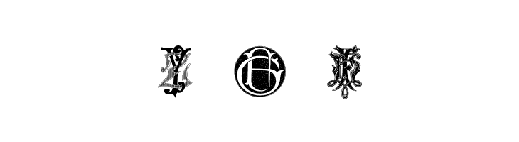 Intellecta Monograms Random Samples Seven  Free Fonts Download