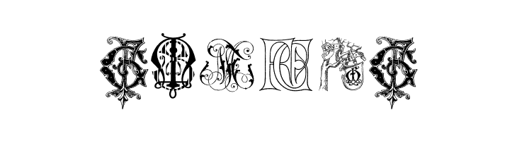 Intellecta Monograms Random Samples Seven  Free Fonts Download