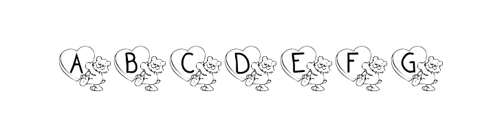 KR Valentine Teddy  Free Fonts Download