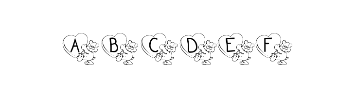 KR Valentine Teddy  Free Fonts Download