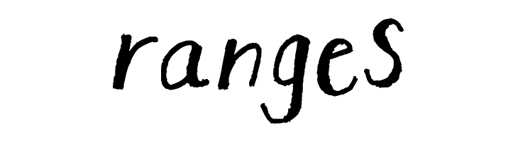 ranges Stretchy PANTS Font