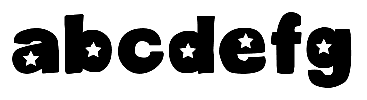 DJB Cutouts-Stars Bold  Free Fonts Download